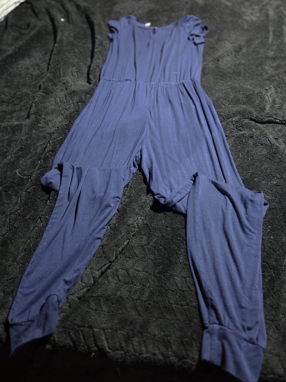 Women's Navy Blue Sleeveless Jumpsuit